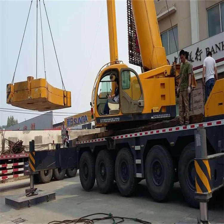 乐安县当地吊车出租|机器吊装|75吨|工厂搬迁服务